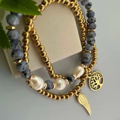 VIAMAJA Armbånd Juliane - Blue mix New