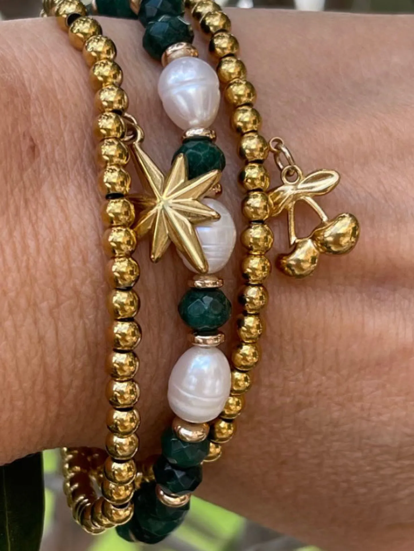 VIAMAJA Armbånd Juliane - Emerald