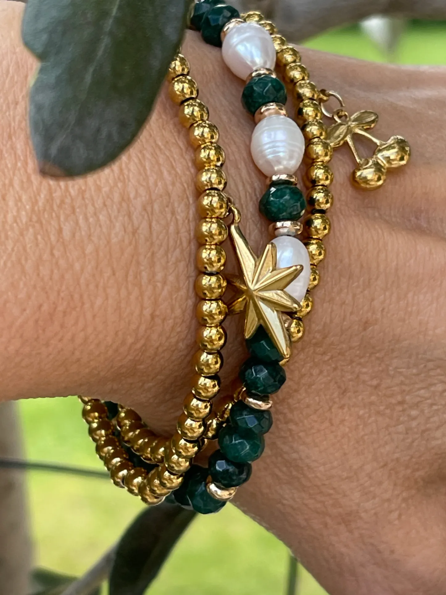 VIAMAJA Armbånd Juliane - Emerald