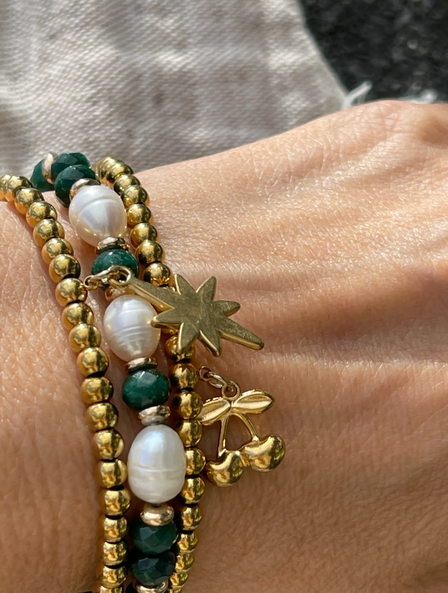 VIAMAJA Armbånd Juliane - Emerald