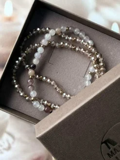 VIAMAJA Armbånd Leah Blush/Natur – Sæt med 3 stk Outlet