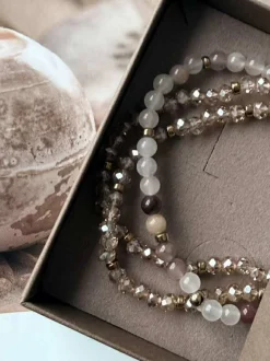 VIAMAJA Armbånd Leah Blush/Natur – Sæt med 3 stk Outlet