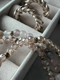 VIAMAJA Armbånd Leah Blush/Natur – Sæt med 3 stk Outlet