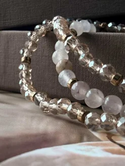 VIAMAJA Armbånd Leah Blush/Natur – Sæt med 3 stk Outlet