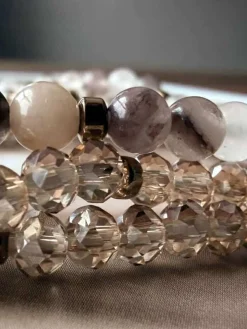 VIAMAJA Armbånd Leah Blush/Natur – Sæt med 3 stk Outlet