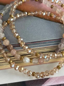 VIAMAJA Armbånd Leah Blush/Natur – Sæt med 3 stk Outlet