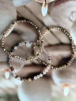 VIAMAJA Armbånd Leah Blush/Natur – Sæt med 3 stk Outlet