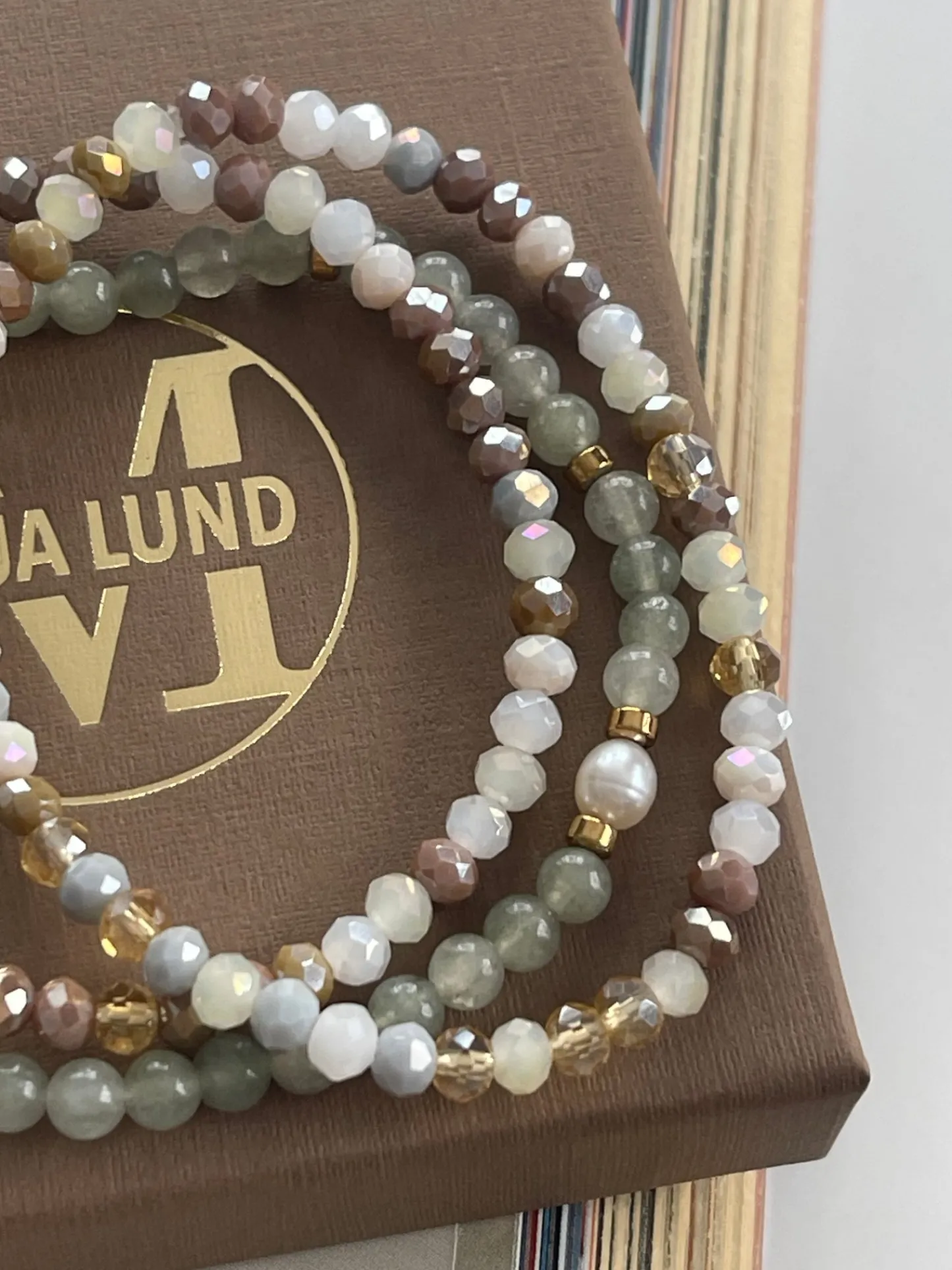 VIAMAJA Armbånd Leah Jade Grøn – Sæt med 3 stk Best