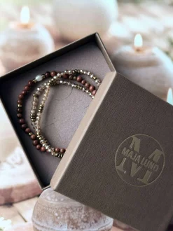 VIAMAJA Armbånd Leah Natur/Cognac – Sæt med 3 stk New