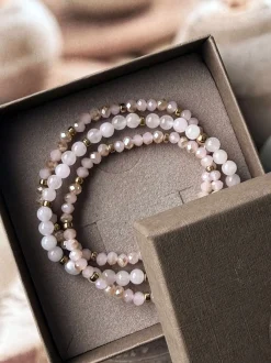 VIAMAJA Armbånd Leah Soft Rose – Sæt med 3 stk Best