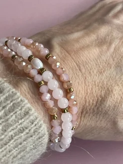 VIAMAJA Armbånd Leah Soft Rose – Sæt med 3 stk Best