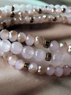VIAMAJA Armbånd Leah Soft Rose – Sæt med 3 stk Best