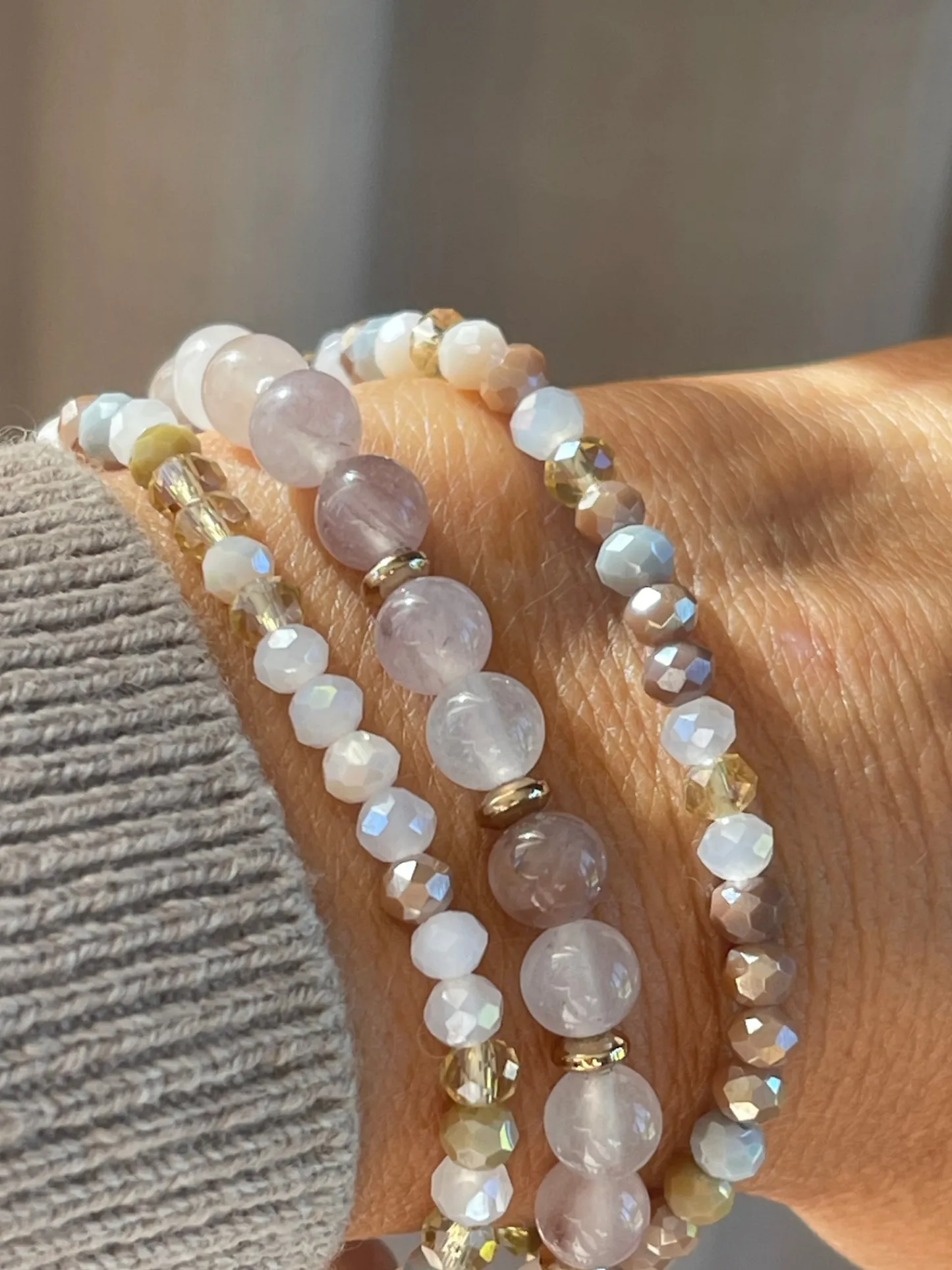 VIAMAJA Armbånd Luna Blush Mix – Sæt med 3 stk Online