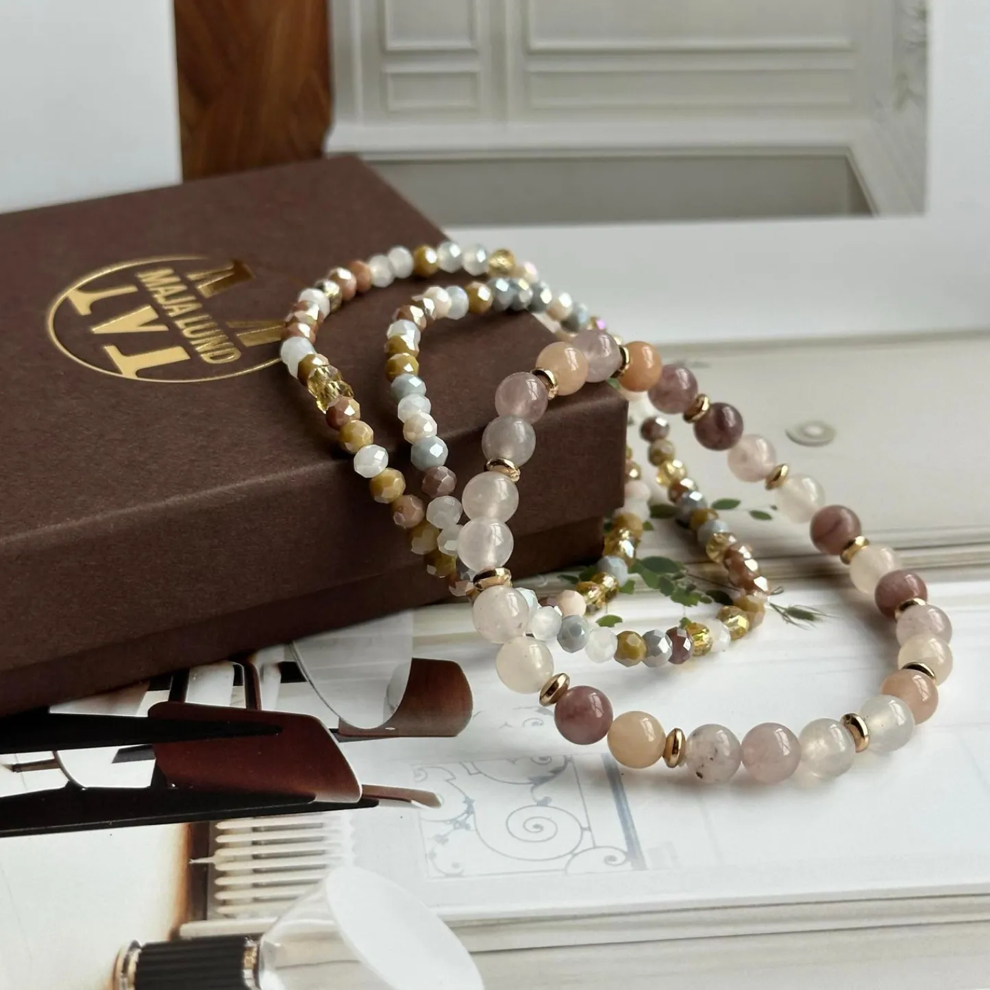 VIAMAJA Armbånd Luna Blush Mix – Sæt med 3 stk Online