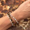 VIAMAJA Armbånd Luna Tiger Eye – Sæt med 3 stk