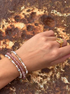 VIAMAJA Armbånd Luna Vintage Rose – Sæt med 3 stk New