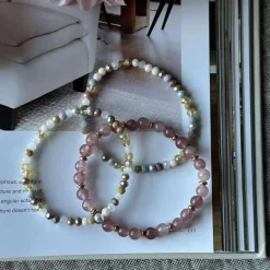 VIAMAJA Armbånd Luna Vintage Rose – Sæt med 3 stk New