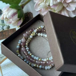 VIAMAJA Armbånd Luna Vintage Rose – Sæt med 3 stk New