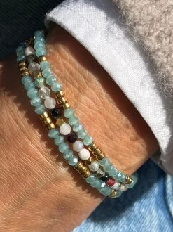 VIAMAJA Armbånd Marika Aqua- Sæt med 3 stk Outlet