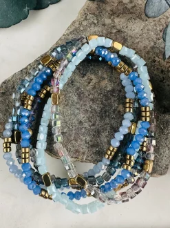 VIAMAJA Armbånd Merle – Blue mix 1.Stk Discount