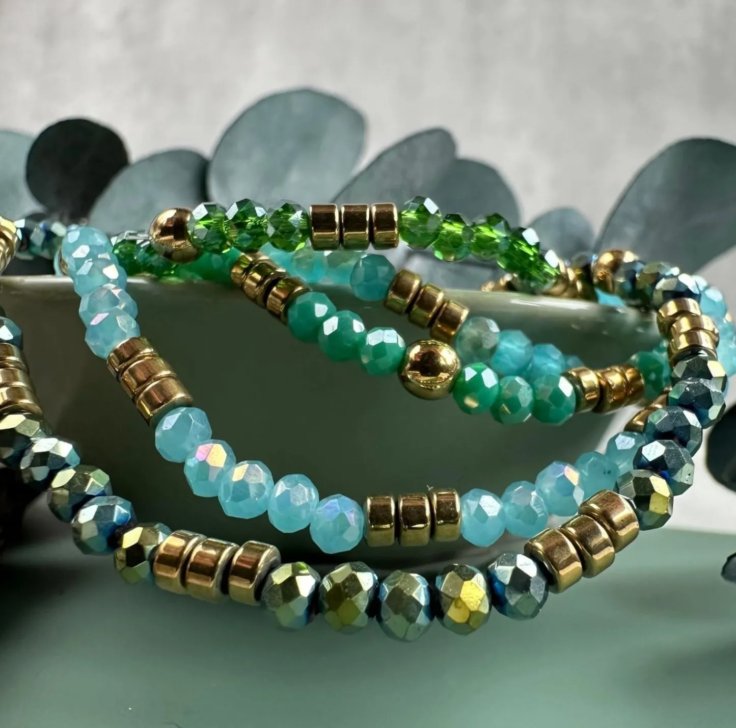 VIAMAJA Armbånd Merle – green mix 1.Stk Online