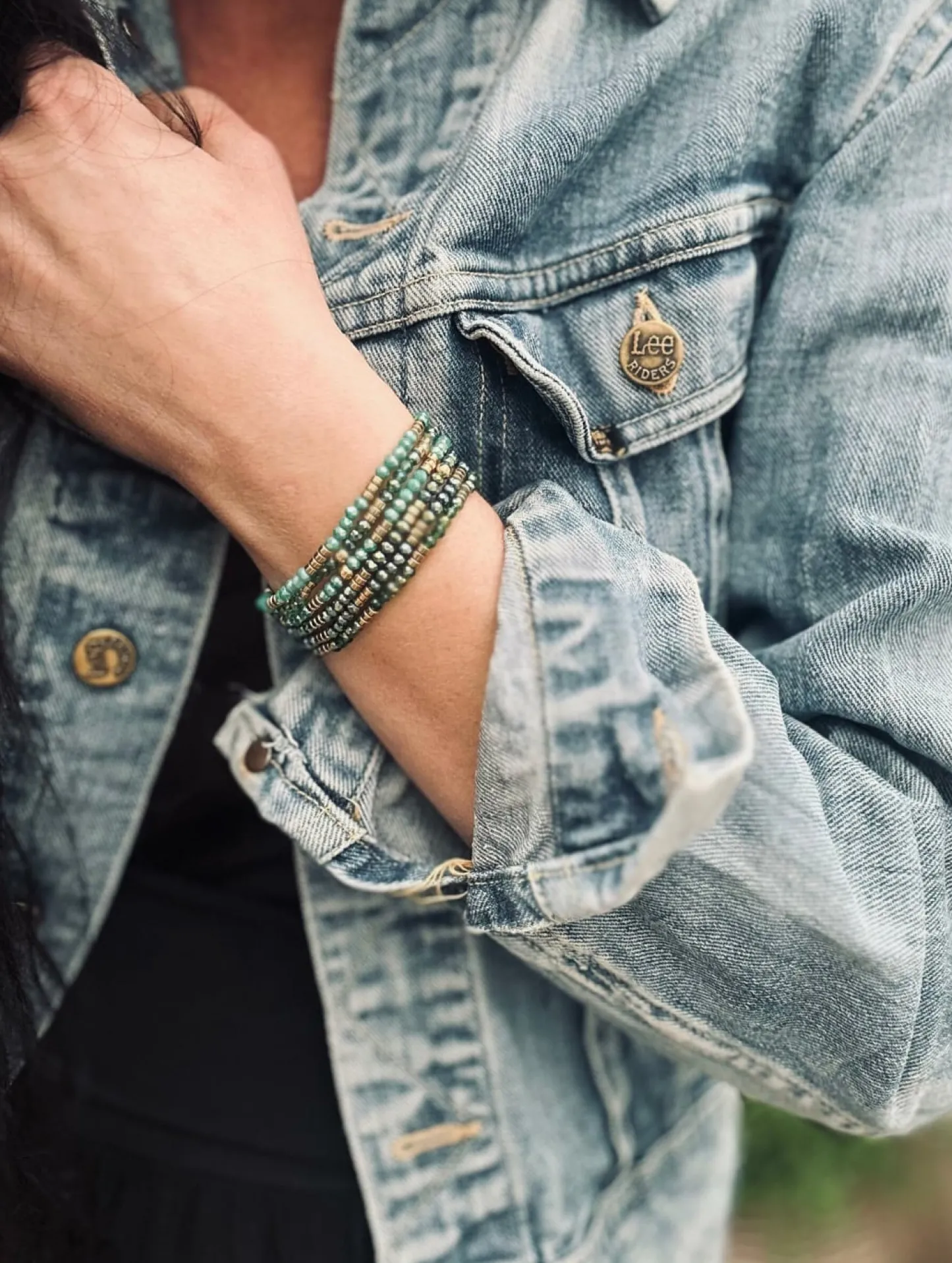 VIAMAJA Armbånd Merle – green mix 1.Stk Online