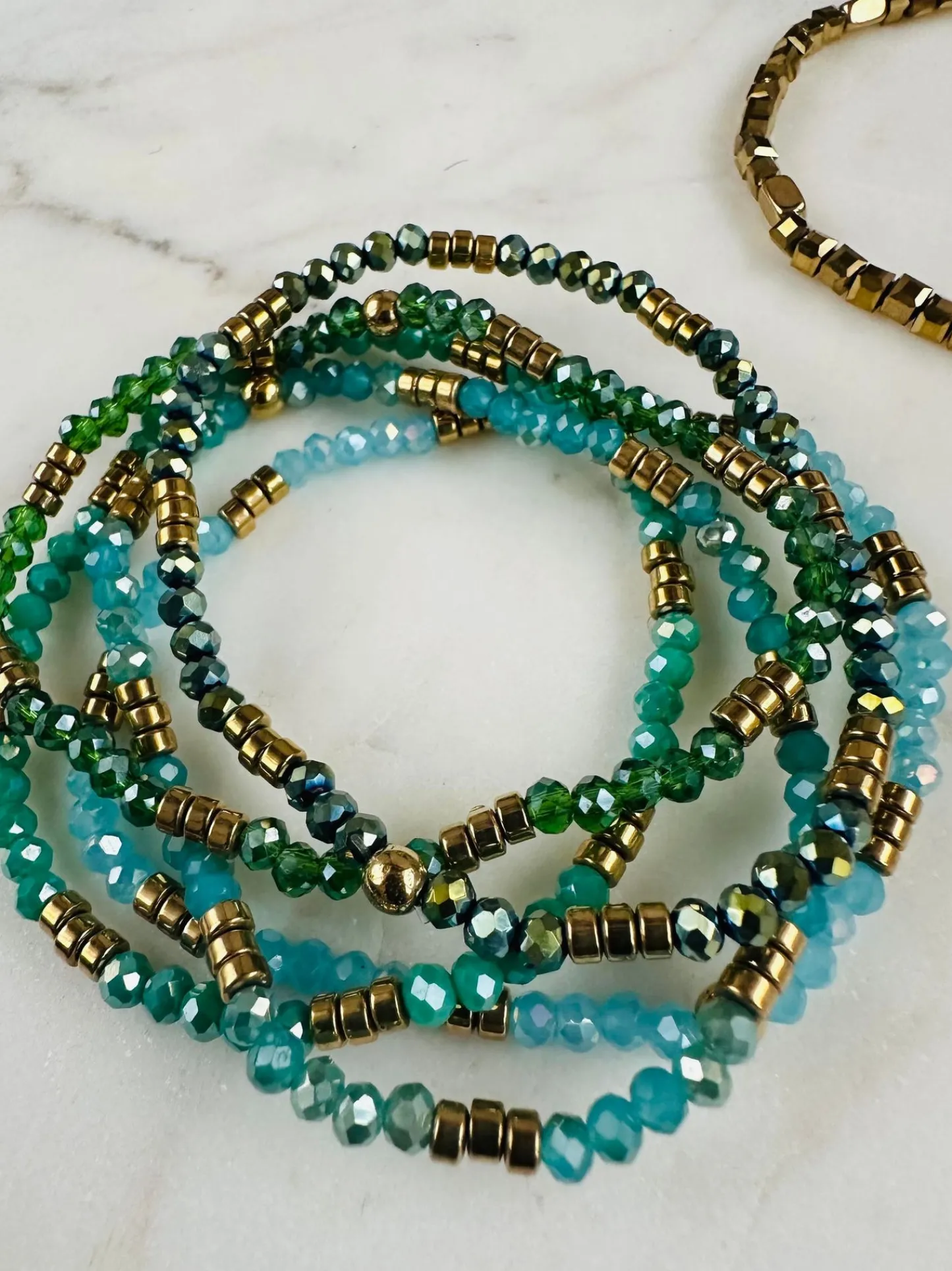 VIAMAJA Armbånd Merle – green mix 1.Stk Online