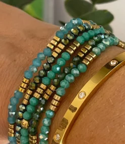 VIAMAJA Armbånd Merle – green mix 1.Stk Online