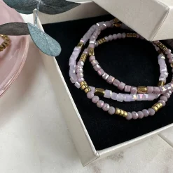 VIAMAJA Armbånd Merle – Lavendel mix 1.stk Discount