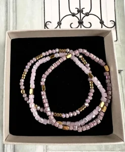 VIAMAJA Armbånd Merle – Lavendel mix 1.stk Discount