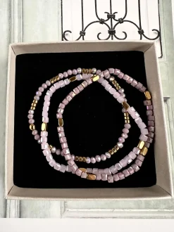 VIAMAJA Armbånd Merle – Lavendel mix 1.stk Discount