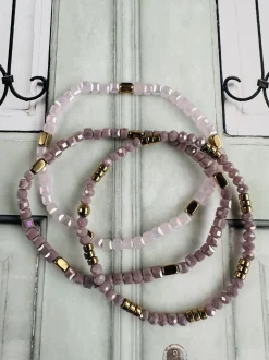 VIAMAJA Armbånd Merle – Lavendel mix 1.stk Discount