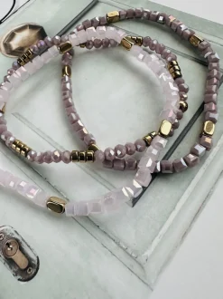 VIAMAJA Armbånd Merle – Lavendel mix 1.stk Discount