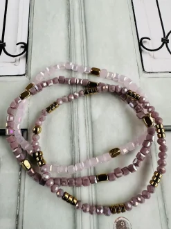 VIAMAJA Armbånd Merle – Lavendel mix 1.stk Discount