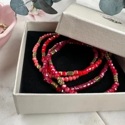 VIAMAJA Armbånd Merle – Red mix 1.Stk Best