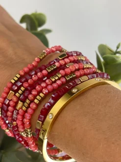 VIAMAJA Armbånd Merle – Red mix 1.Stk Best