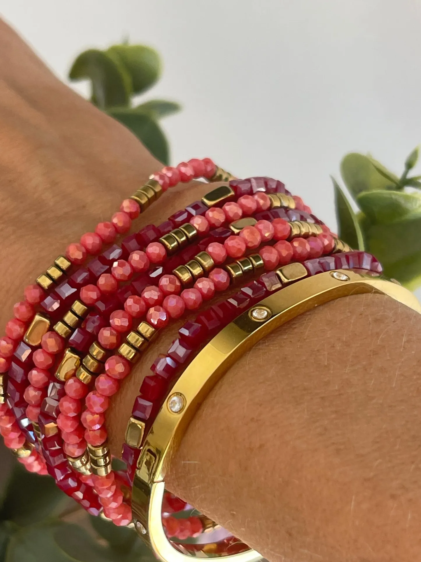 VIAMAJA Armbånd Merle – Red mix 1.Stk Best