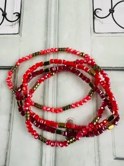 VIAMAJA Armbånd Merle – Red mix 1.Stk Best