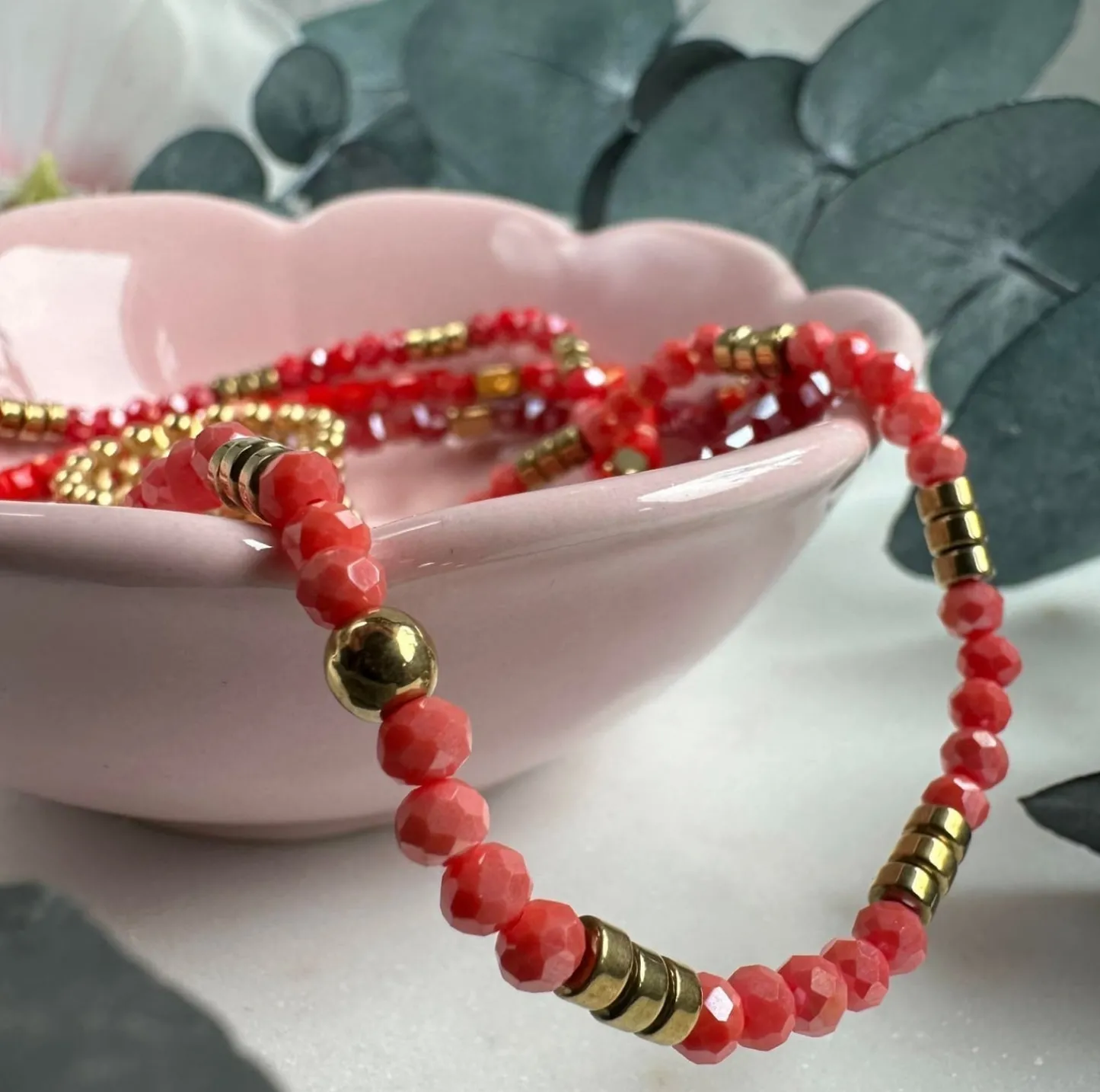 VIAMAJA Armbånd Merle – Red mix 1.Stk Best