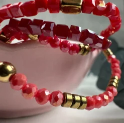 VIAMAJA Armbånd Merle – Red mix 1.Stk Best