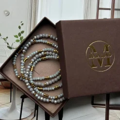 VIAMAJA Armbånd Merle Cool Stone - Sæt med 5 stk Online