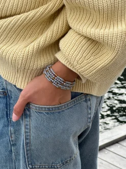 VIAMAJA Armbånd Merle Cool Stone - Sæt med 5 stk Online