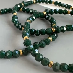 VIAMAJA Armbånd Merle Forest Green - Sæt med 3 stk Outlet