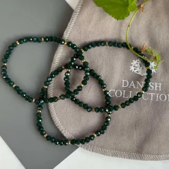 VIAMAJA Armbånd Merle Forest Green - Sæt med 3 stk Outlet