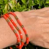 VIAMAJA Armbånd Merle Orange - Sæt med 3 stk Sale