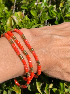 VIAMAJA Armbånd Merle Orange - Sæt med 3 stk Sale