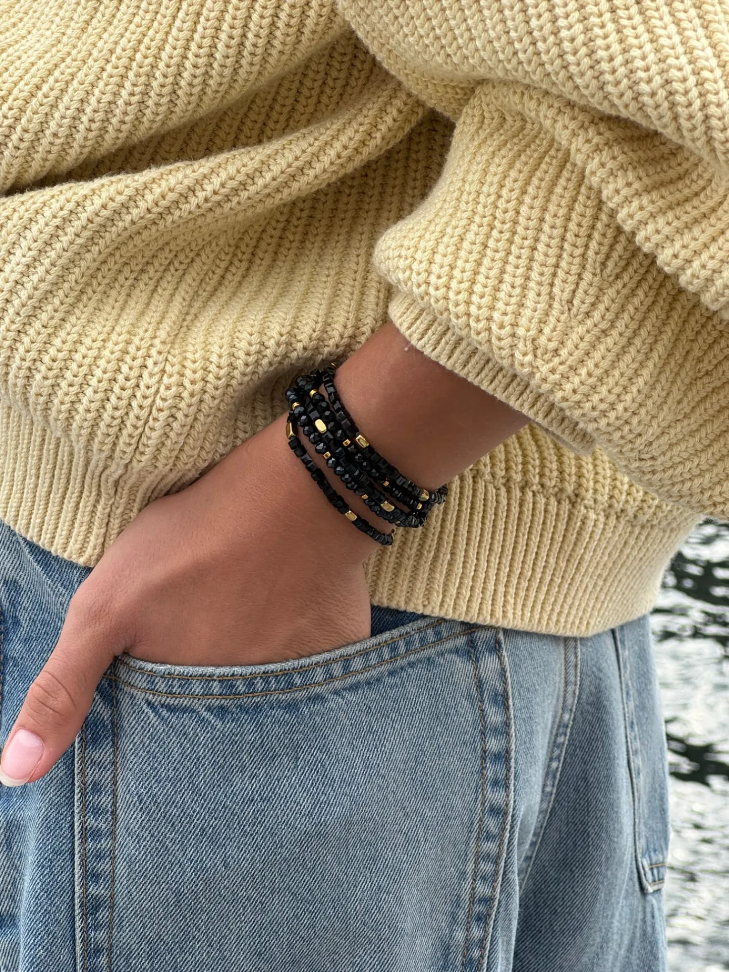 VIAMAJA Armbånd Merle Sort mix - Sæt med 5 stk Hot