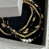 VIAMAJA Armbånd MICHELLE Black / Pearl - 5 stk New