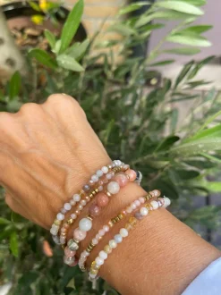 VIAMAJA Armbånd MICHELLE Natur – Sæt med 5 armbånd Clearance