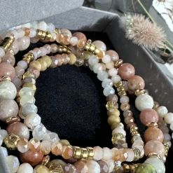 VIAMAJA Armbånd MICHELLE Natur – Sæt med 5 armbånd Clearance
